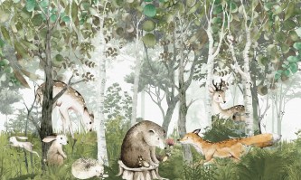 BABY FIABE NEL BOSCO | Carta da parati camerette